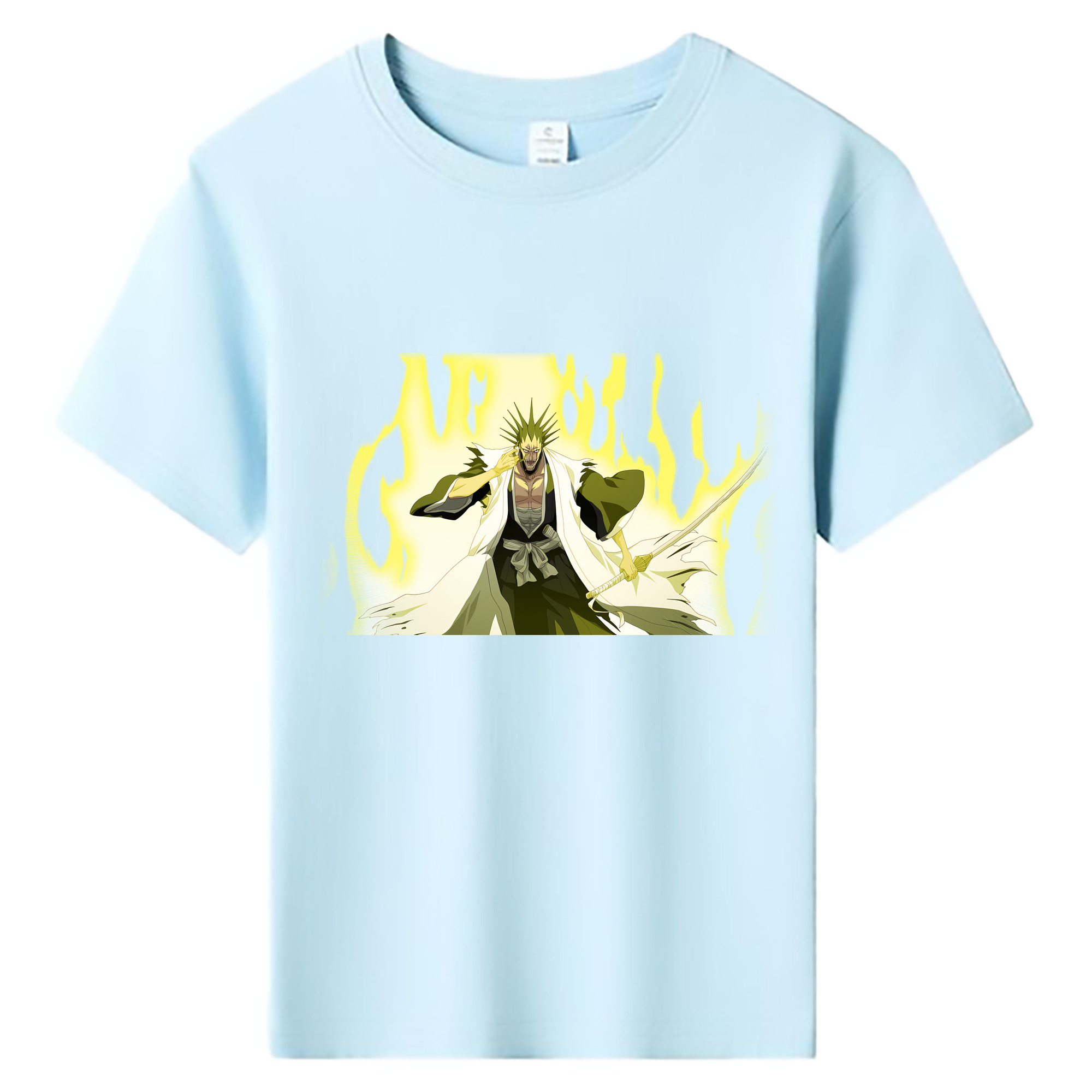 （画像用） ブリーチ ざらき けんぱち BLEACH Zaraki Kenpachi 綿100％キッズTシャツ（フロントプリント）